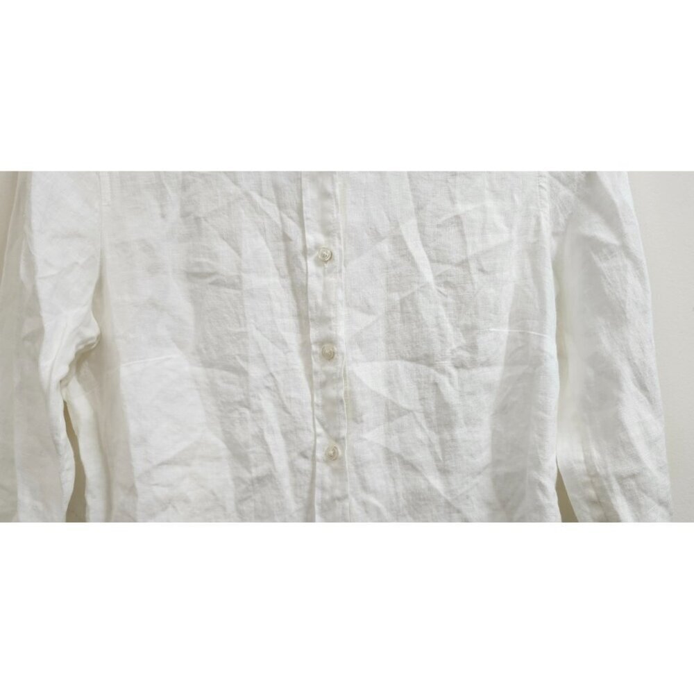 BAIRD McNUTT IRISH LINEN for J.CREW Wren Slim Shirt Size 2 - Picture 5 of 13